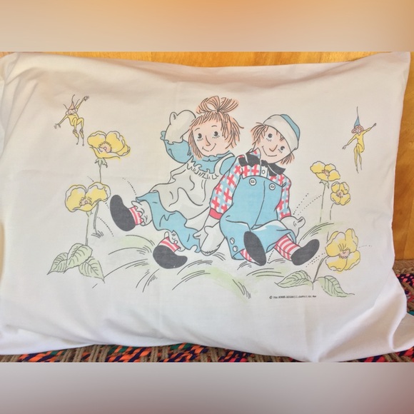Vintage Other - 60s Raggedy Ann & Andy Pillowcase
